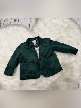 Baby Tommy Bahama Green Velvet Blazer 12 Months NWT